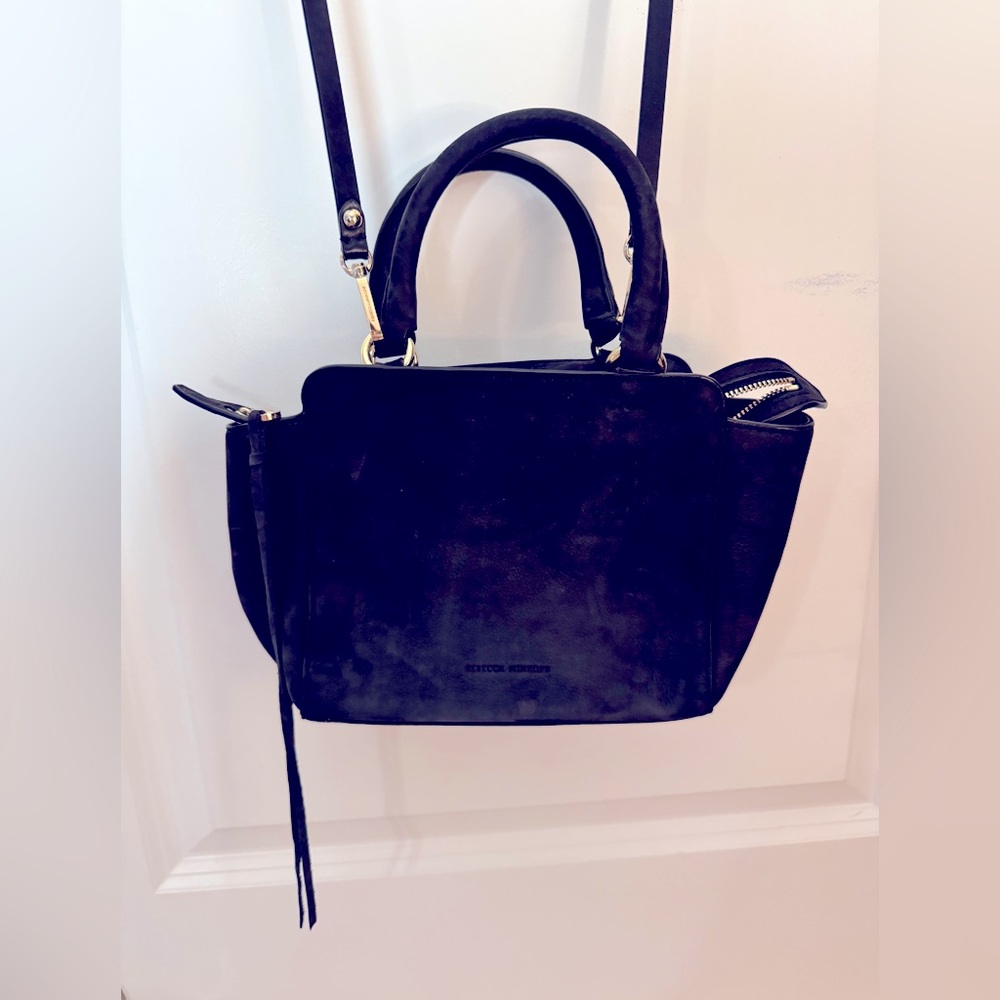 Rebecca Minkoff Avery Leather Mini Tote Black Crossbody